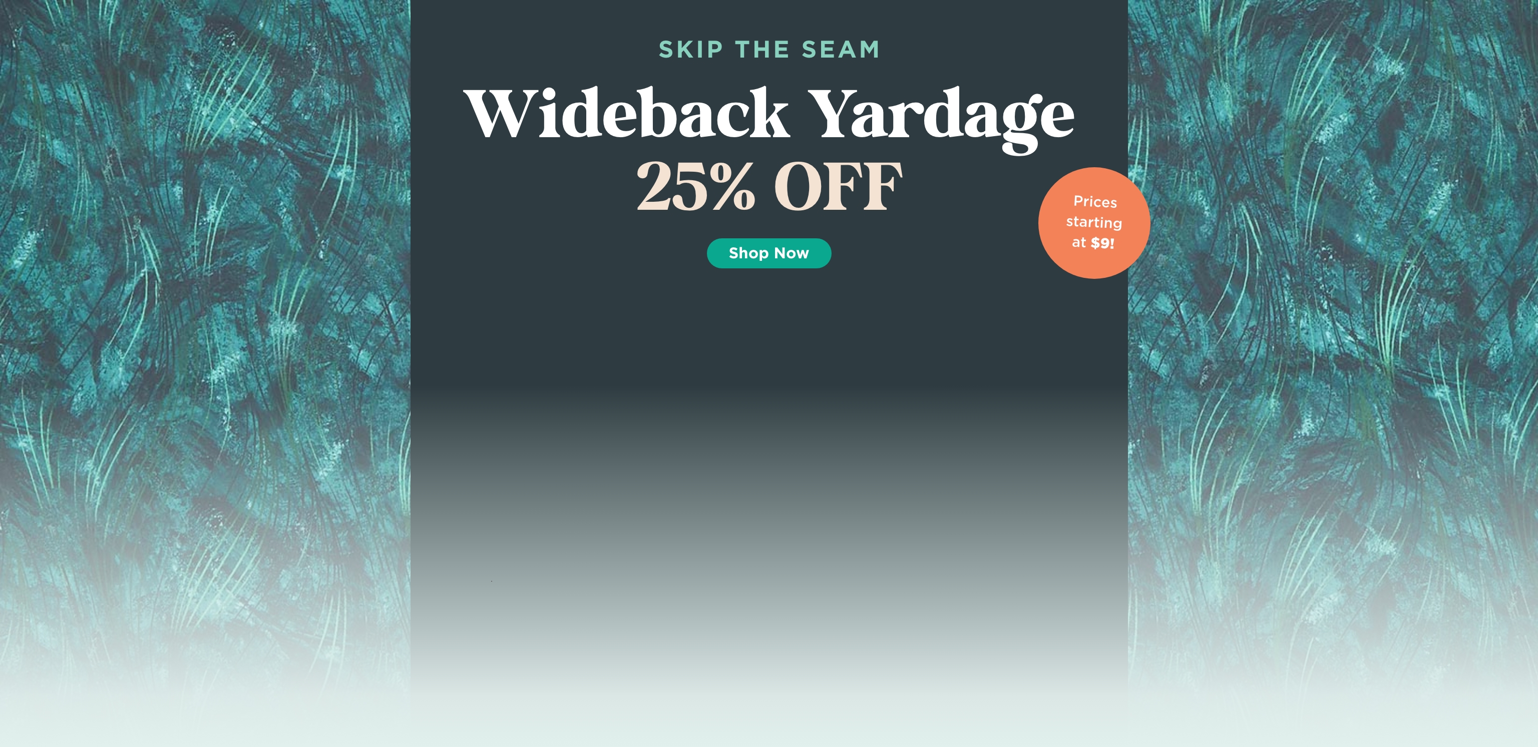 Wideback Yardage Sale