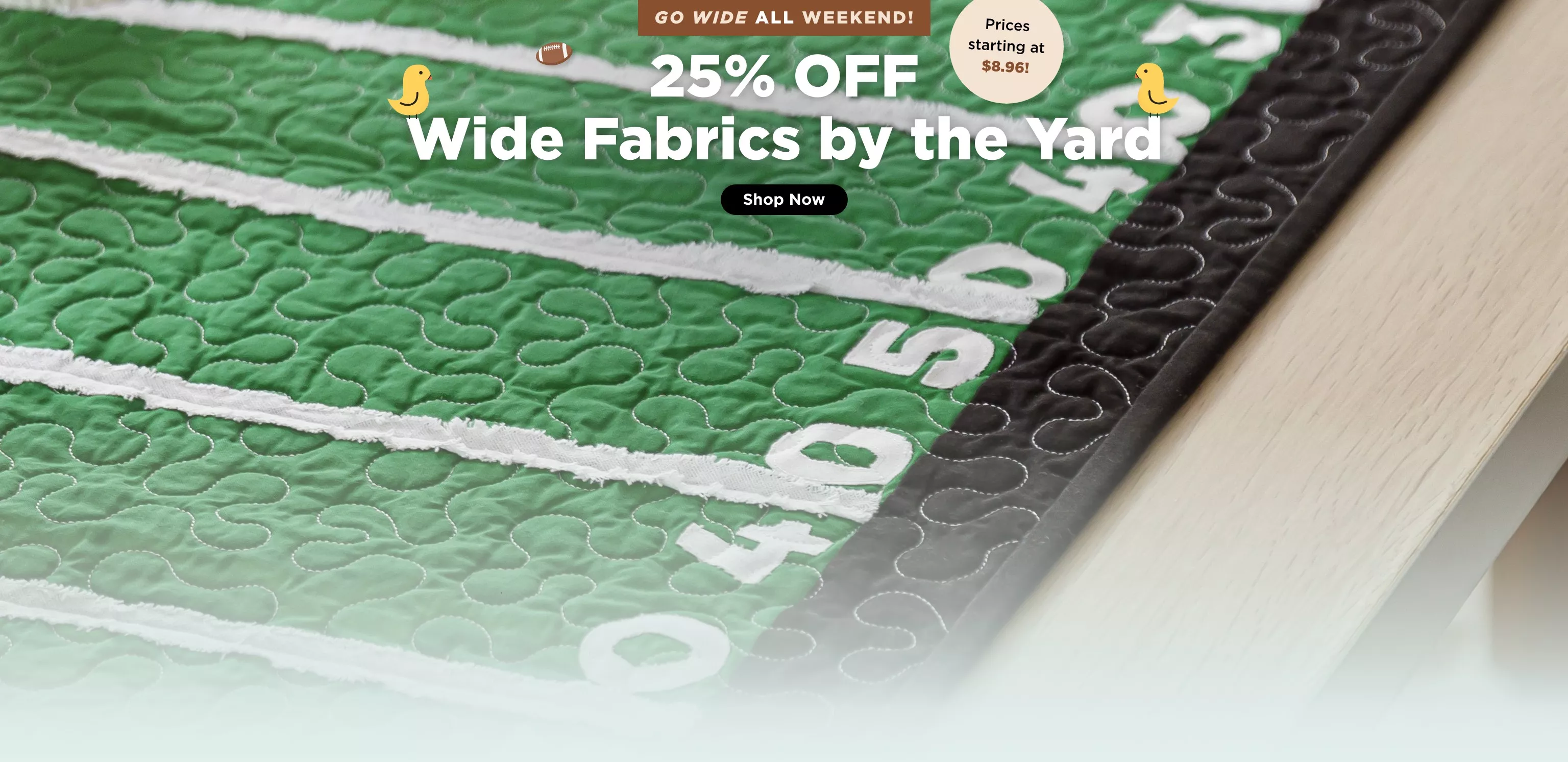 Wideback Yardage Sale