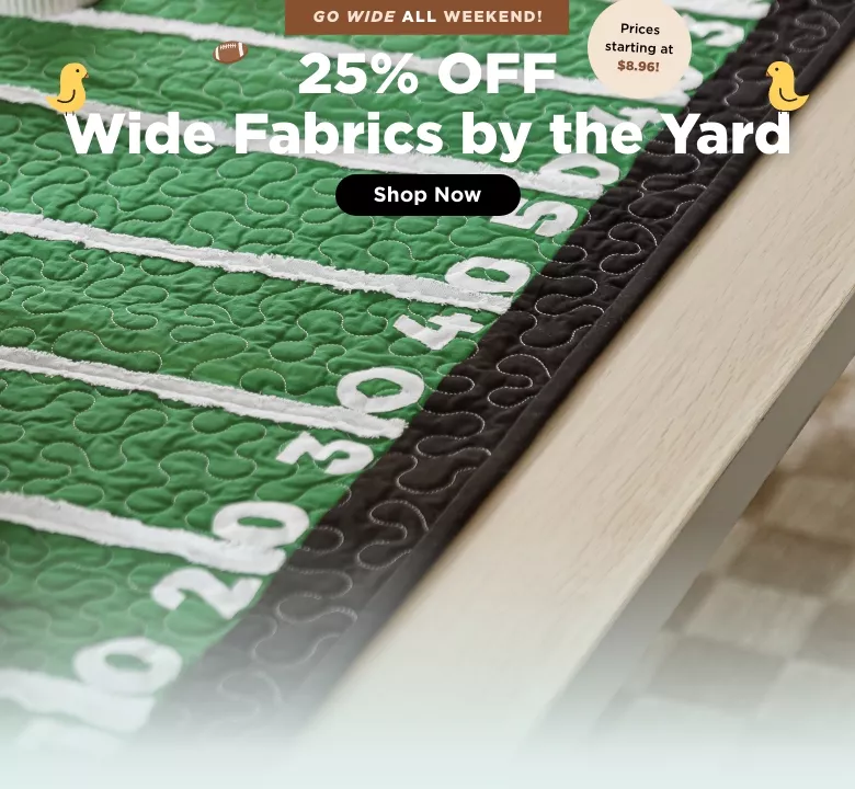 Wideback Yardage Sale