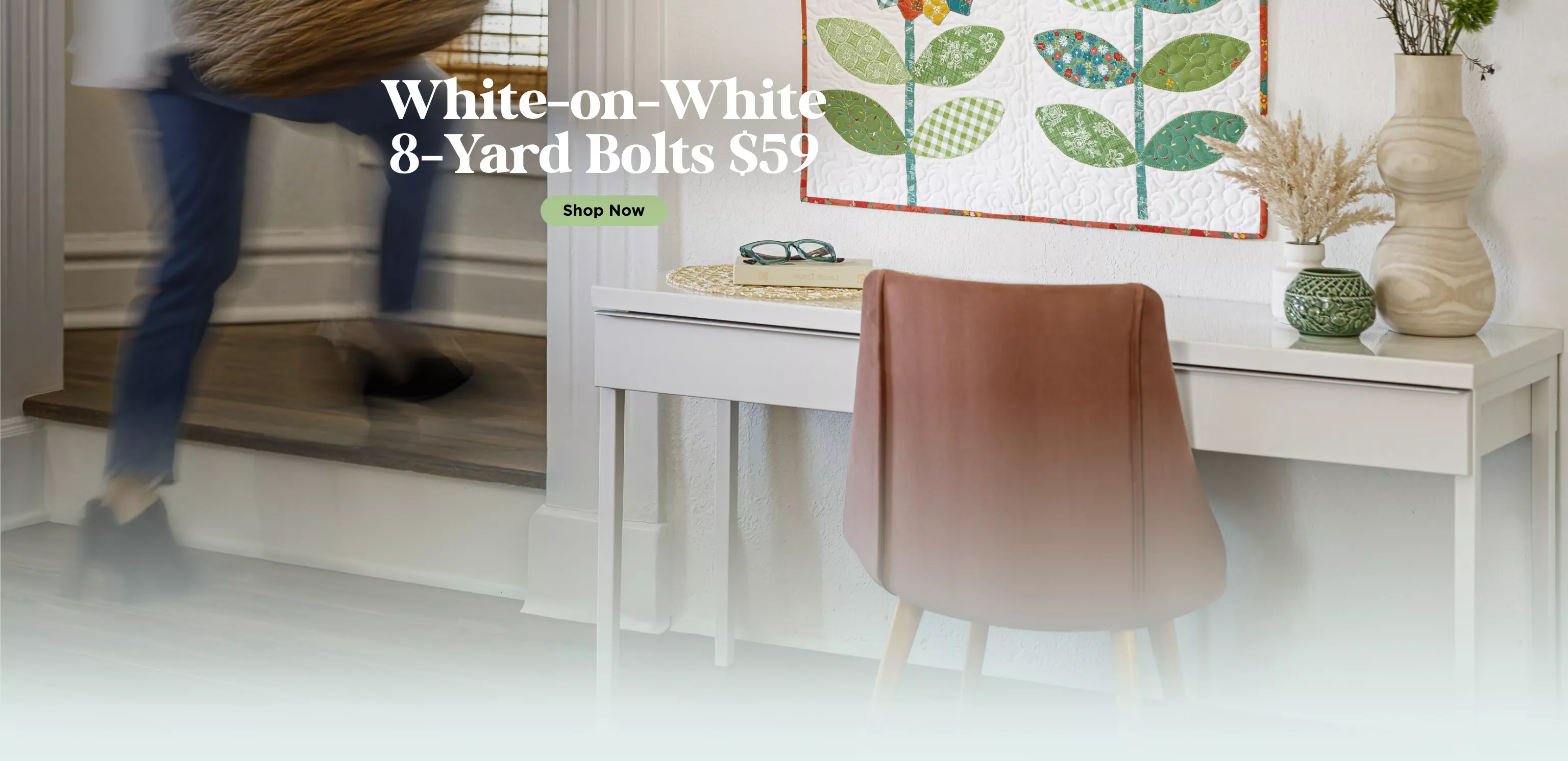 White on White 8 Yard Bolts $59