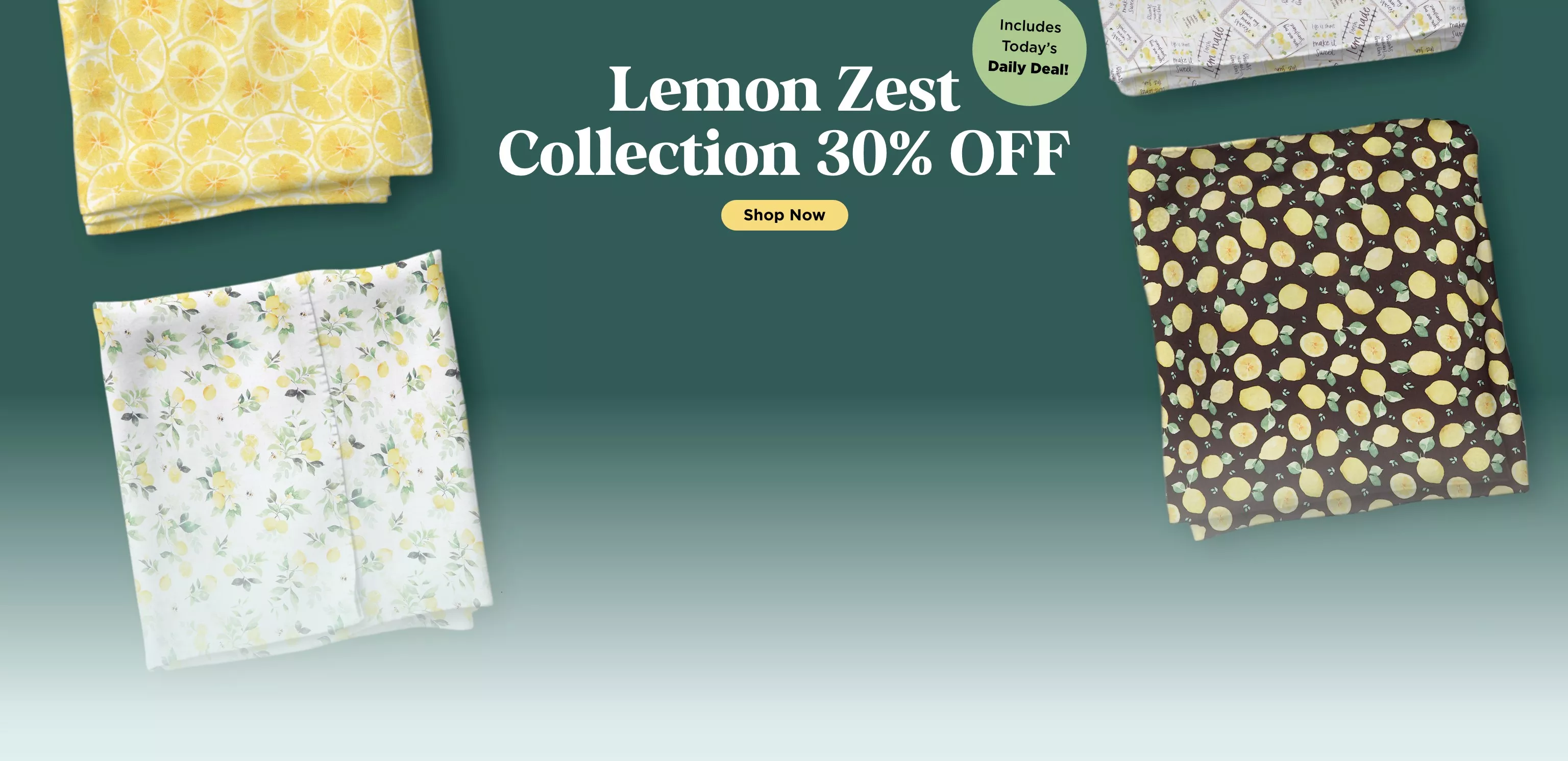Lemon Zest Fabric Collection Sale