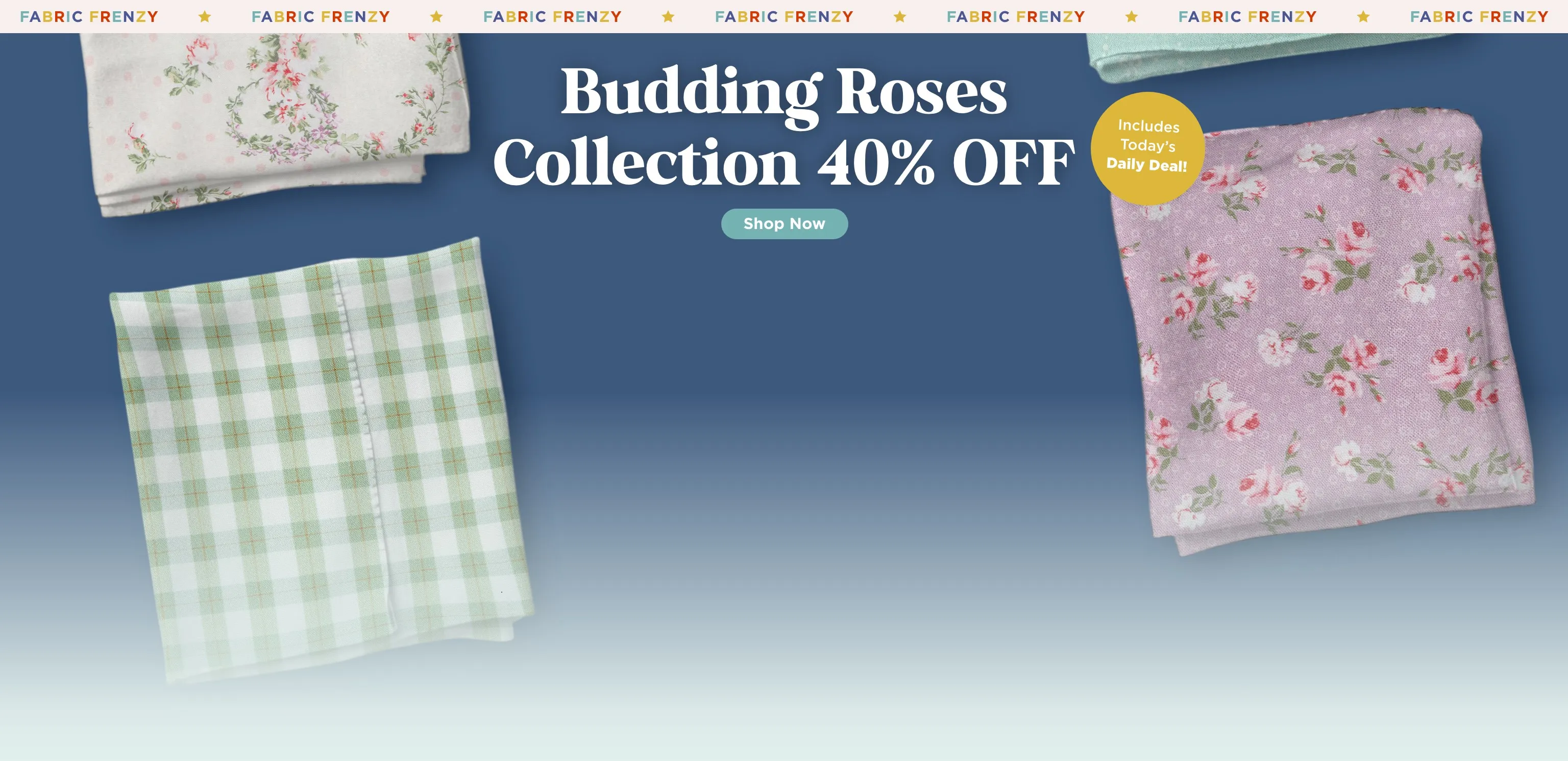 Budding Roses Fabric Collection