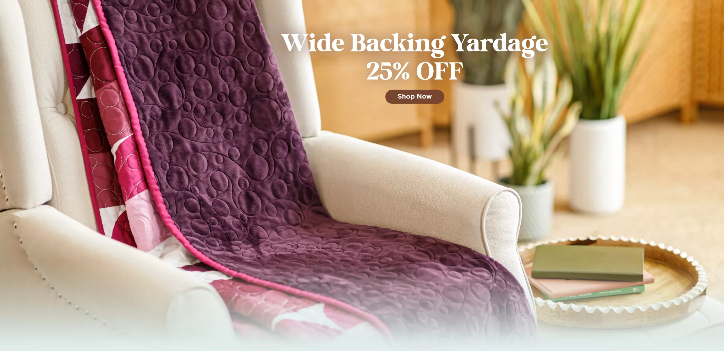 Wide backing Yardage Sale