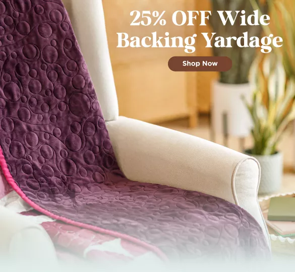 Wide backing Yardage Sale