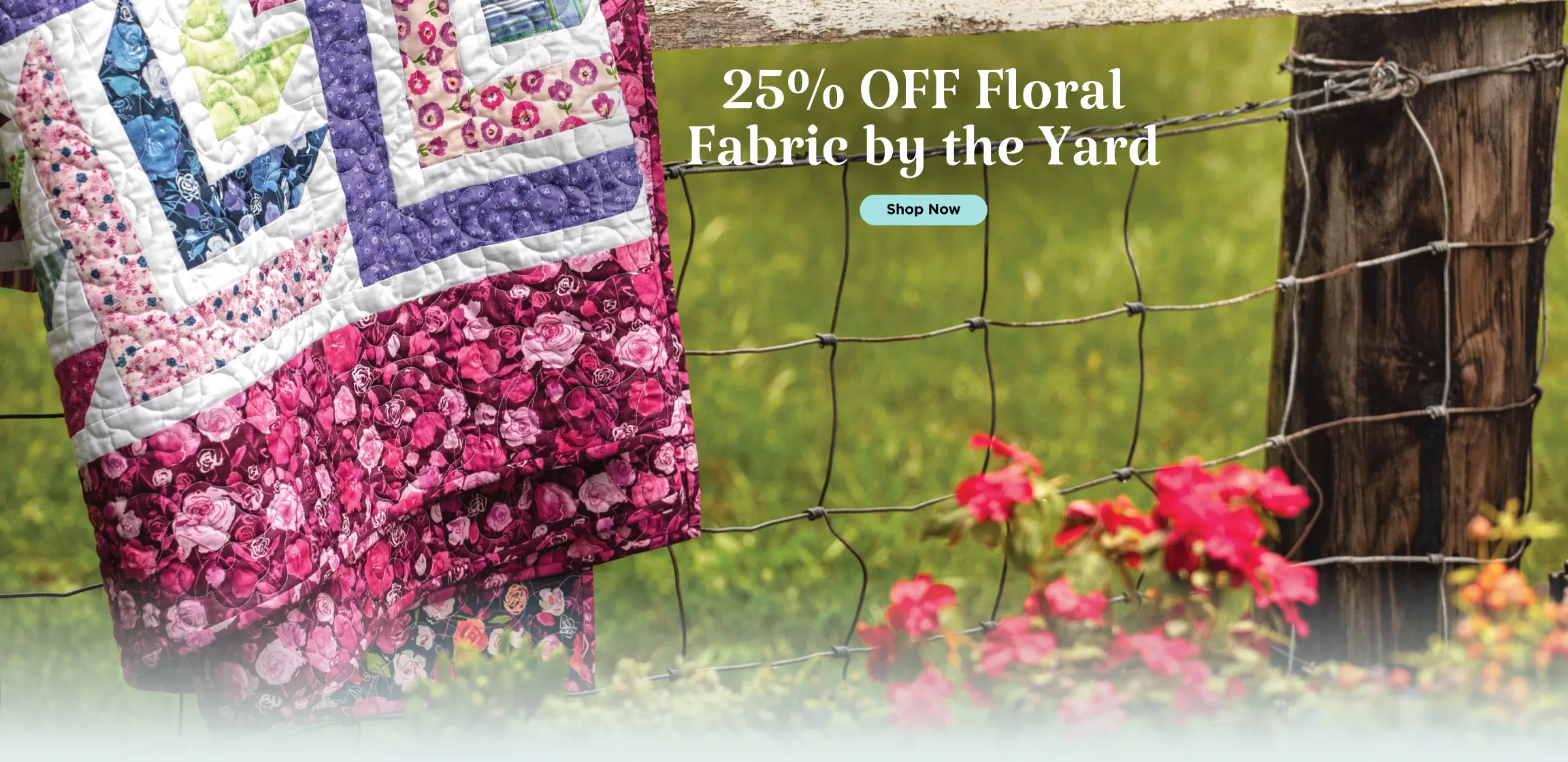 Floral Fabric by the Yard Sale