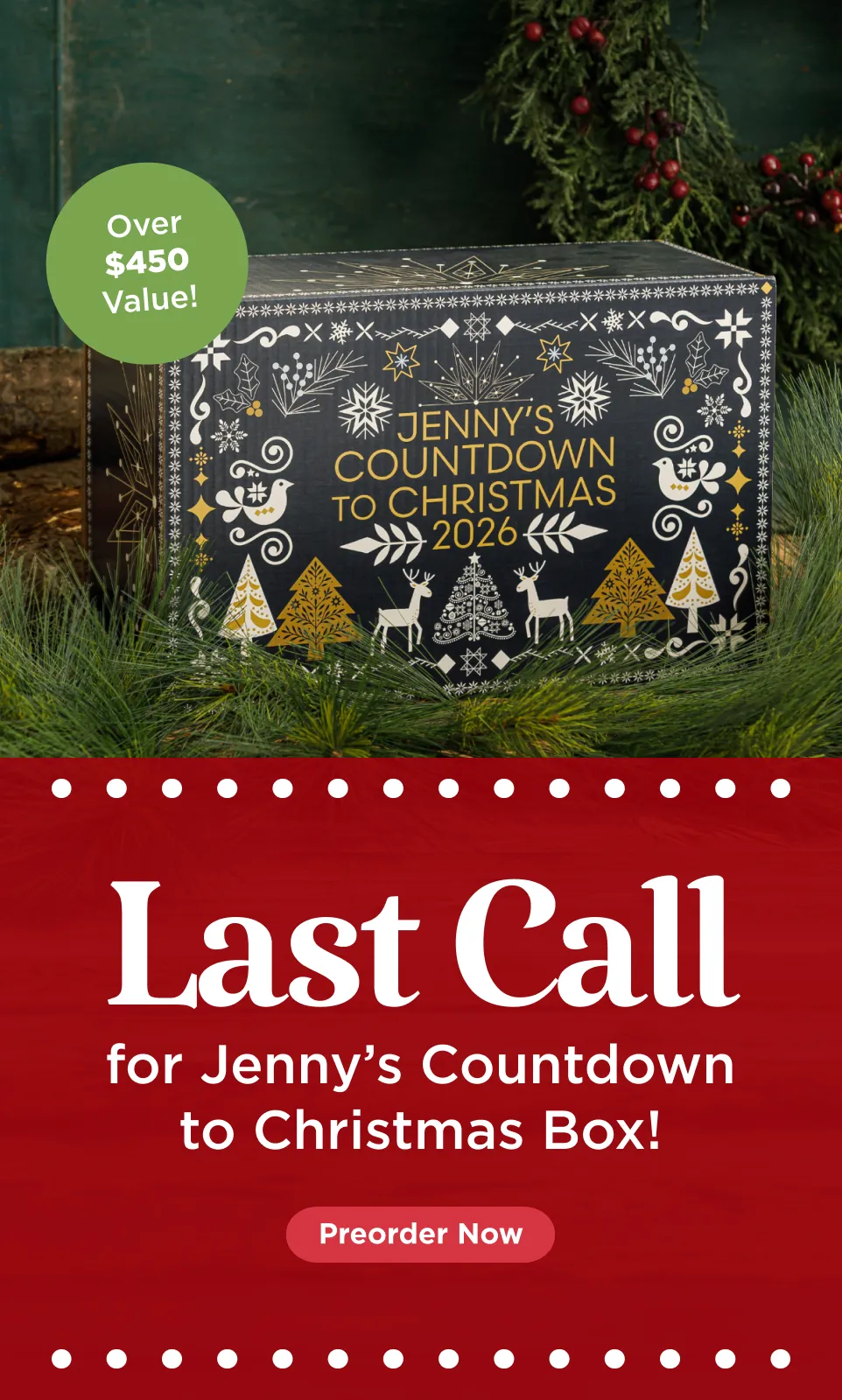 Last Call for Jenny's Countdown to Christmas Box
