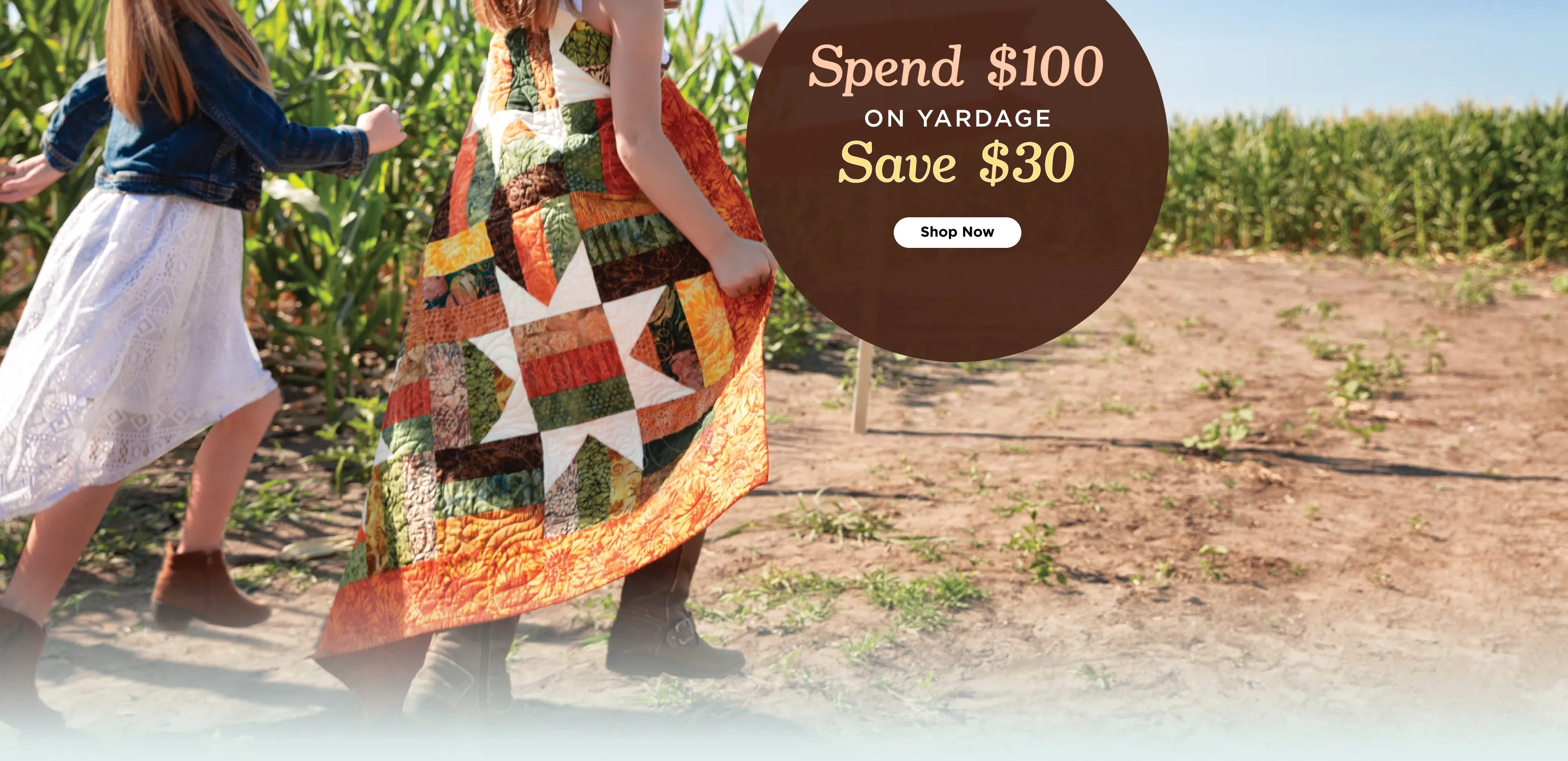 Fabric by the Yard Spend $100 Get $30