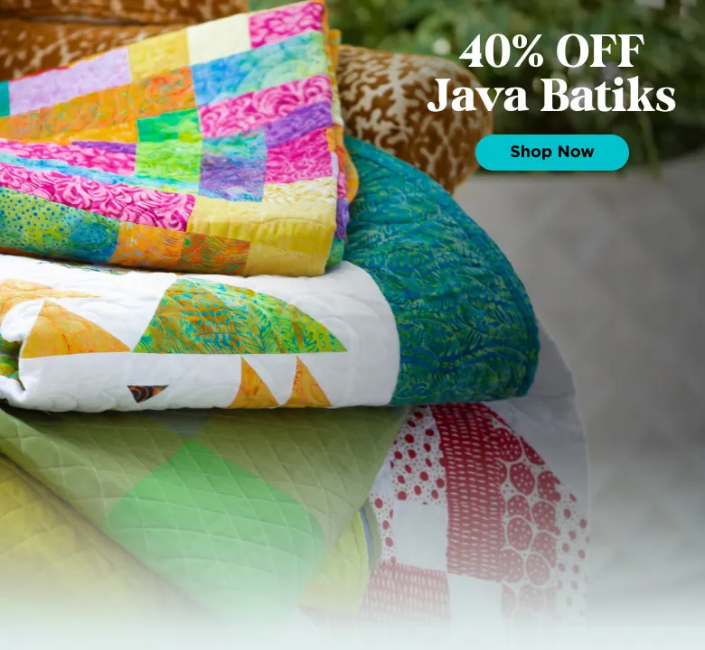 Java Batiks 2 Yard Cuts 40% Off