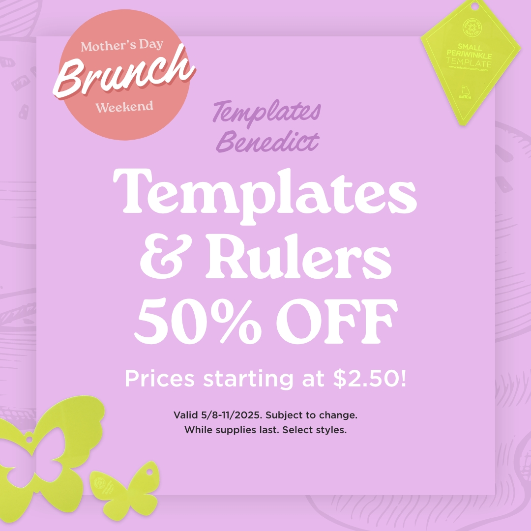 Templates & Rulers 50% Off