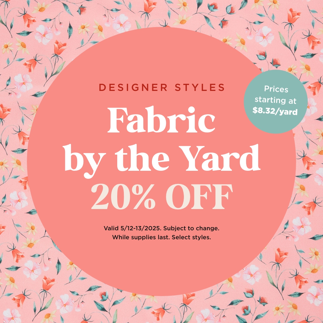 Designer Fabric by the Yard  20% Off