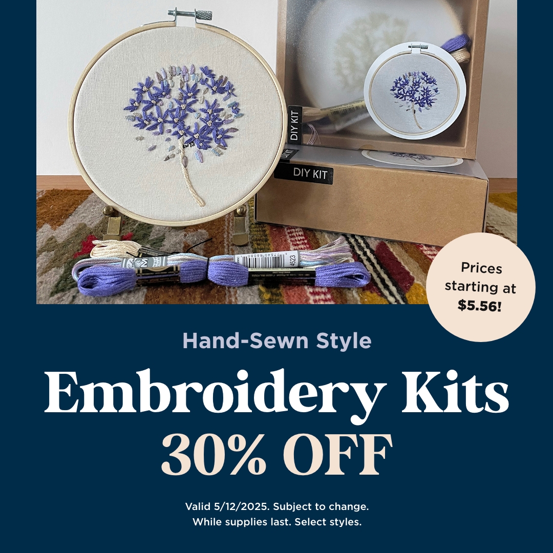 Select Embroidery Kits on Sale