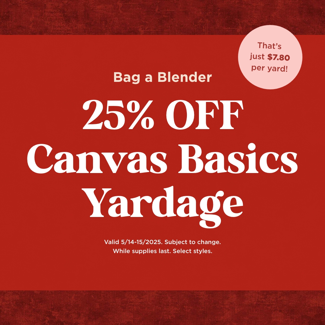 25% Off Canvas Basics Yardage