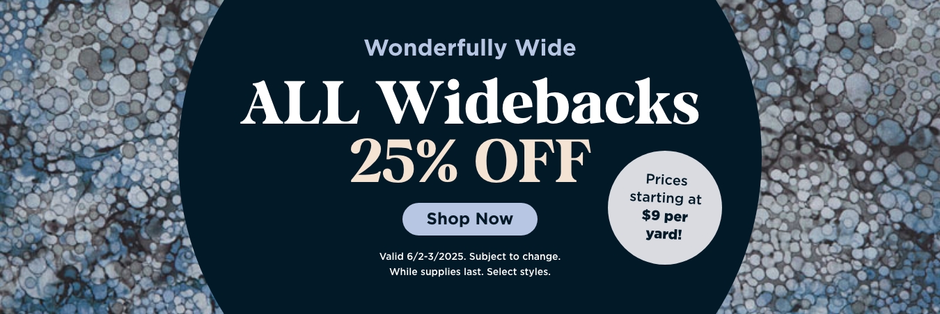Wideback Yardage Sale