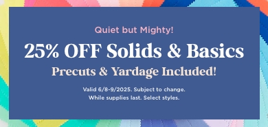 Basics & Solids Sale