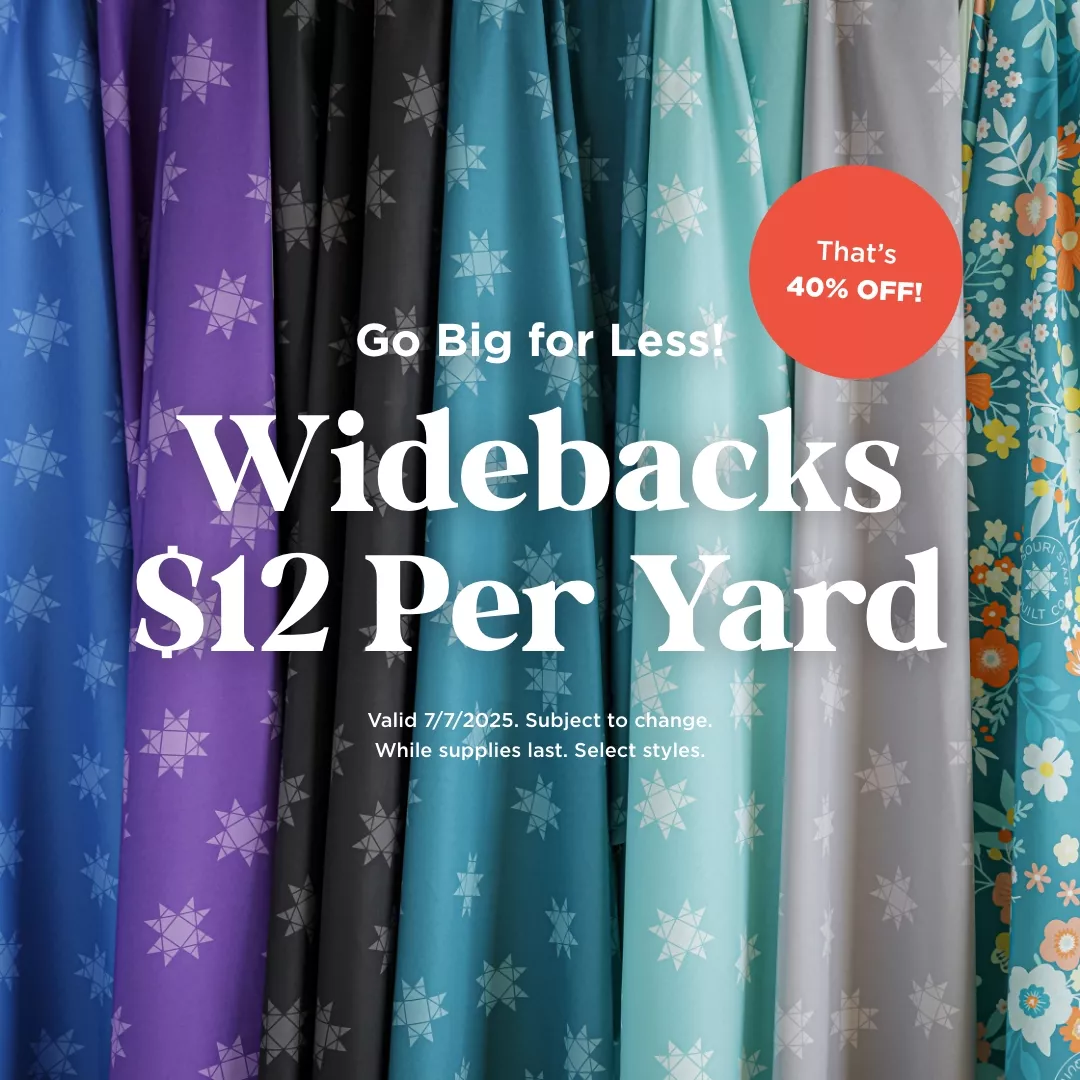 Widebacks $12 Per Yard
