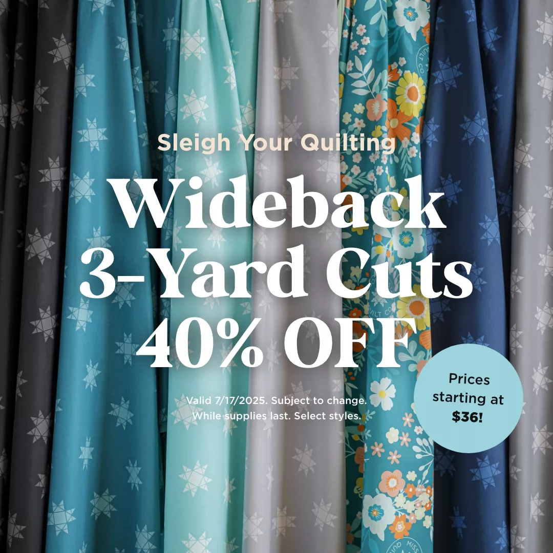 Wideback 3-Yard Cuts 40% Off