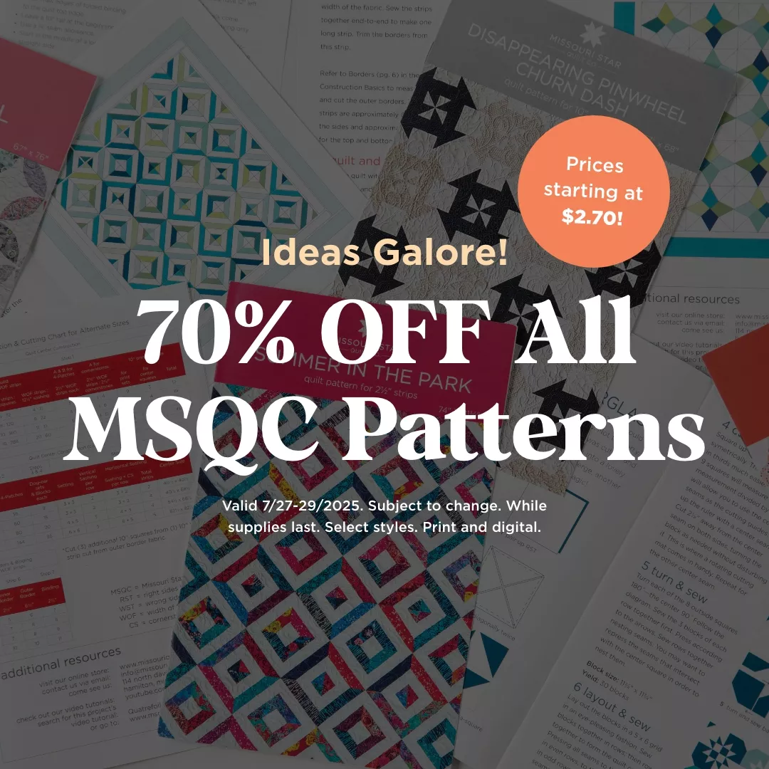 70% Off All MSQC Patterns