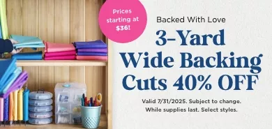 3 Yard Wide Cuts