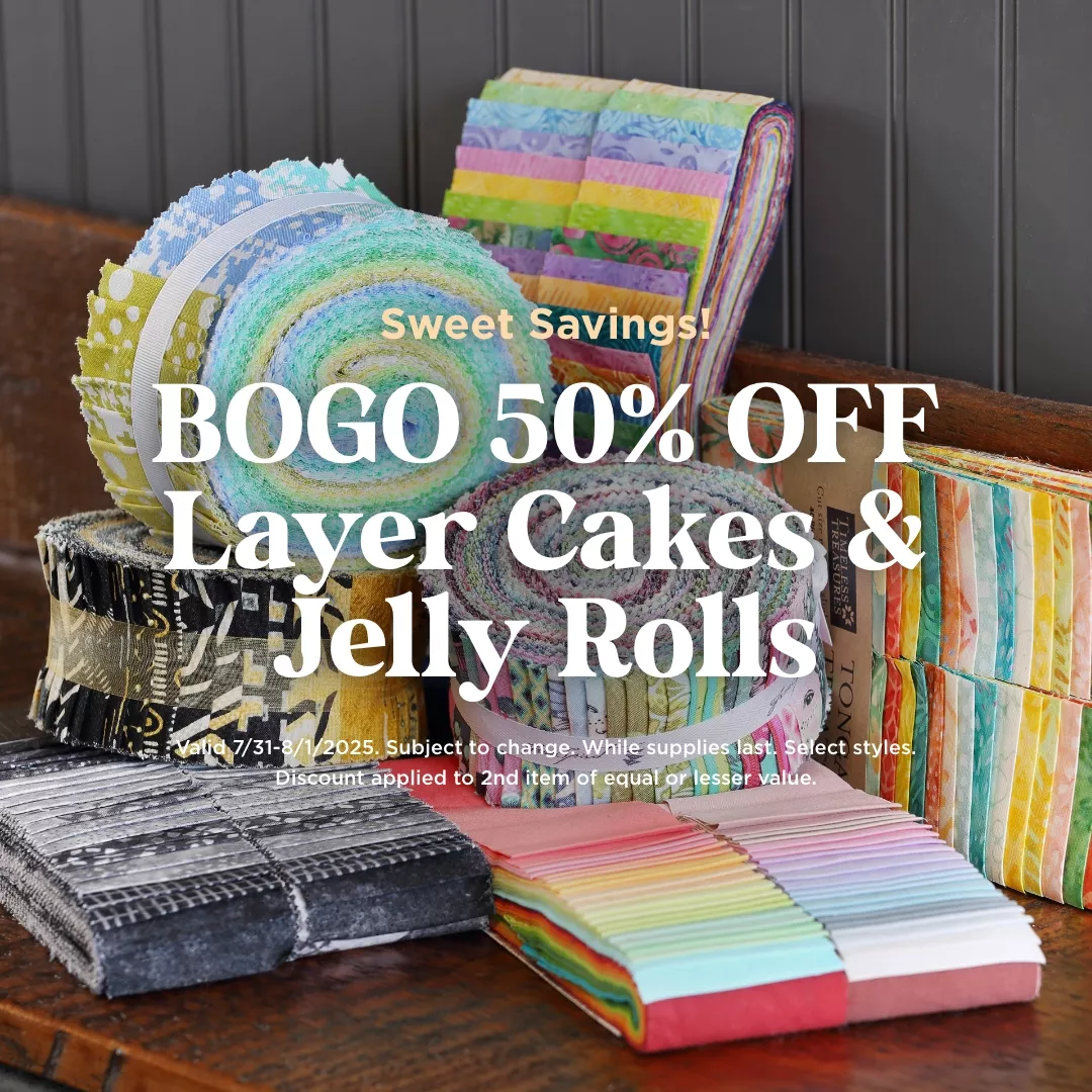 BOGO 50% Off Layer Cakes & Jelly Rolls