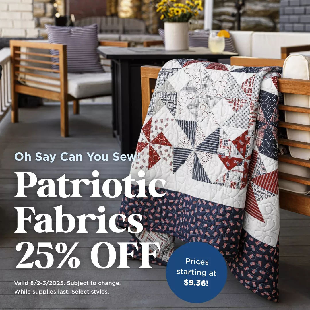 Patriotic Fabric 25% Off