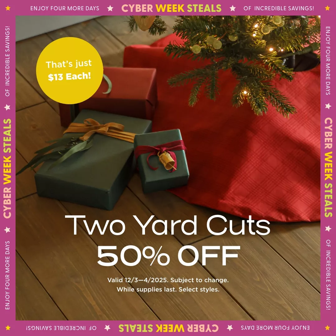 Two Yard Cuts 50% Off