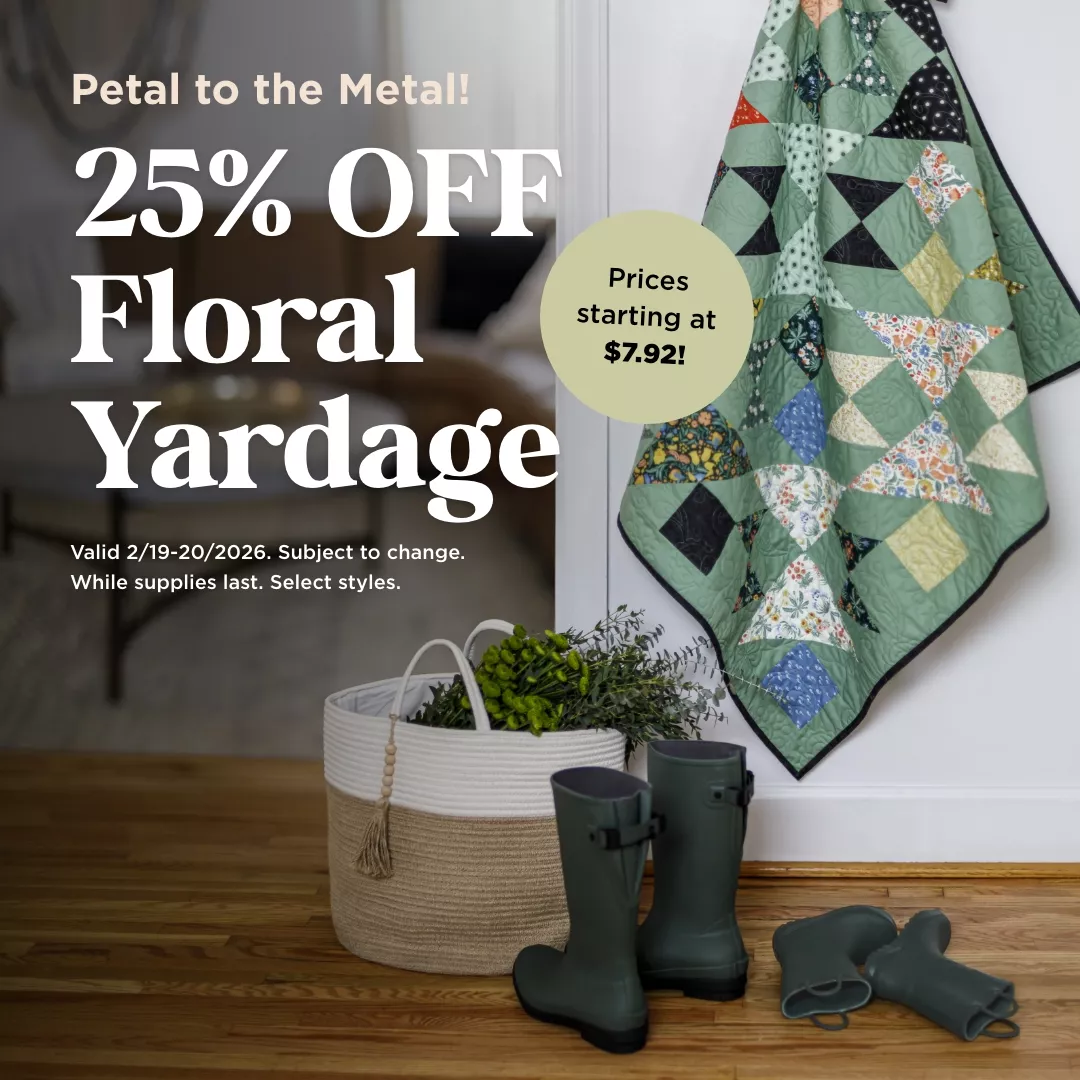 25% Off Floral Yardage