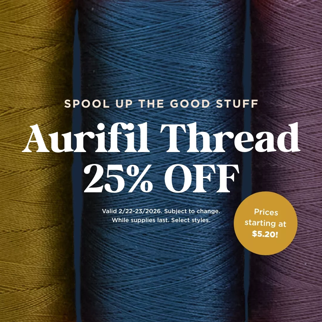 Aurifil Thread 25% Off
