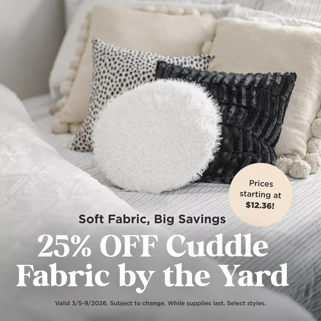 25% OFf Cuddle Fabric by the Yard