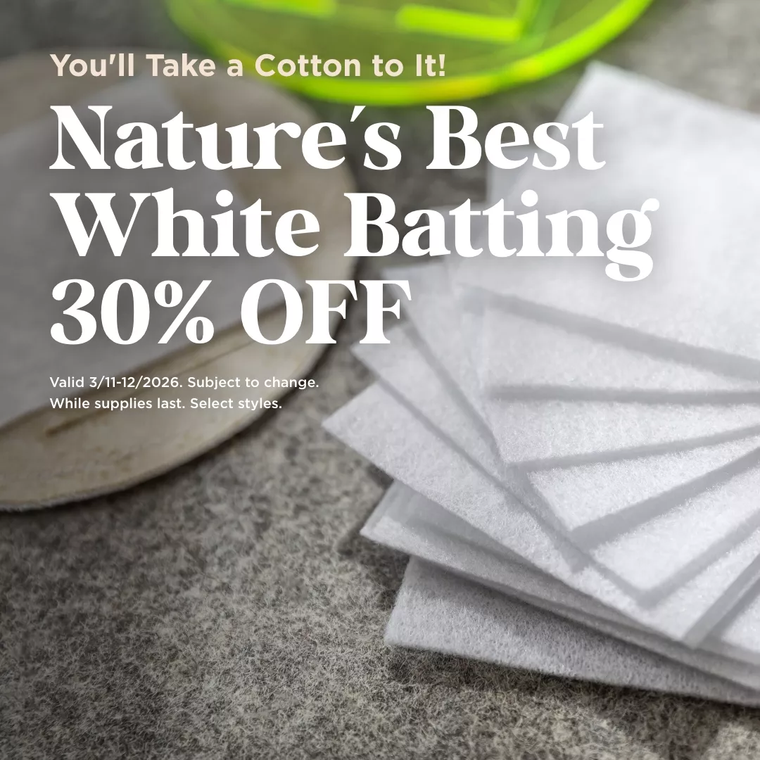 Nature's Best White Batting 30% Off