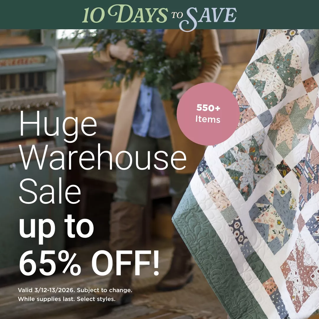 Huge Warehouse Sale up to 65% Off