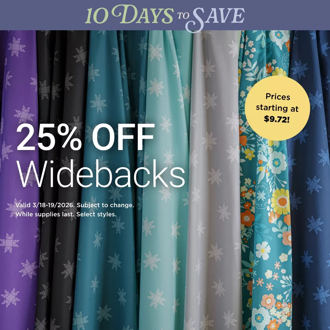 25% Off Widebacks