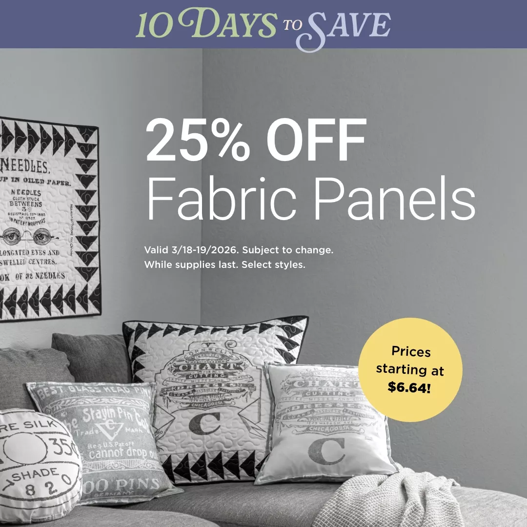 25% Off Fabric Panels