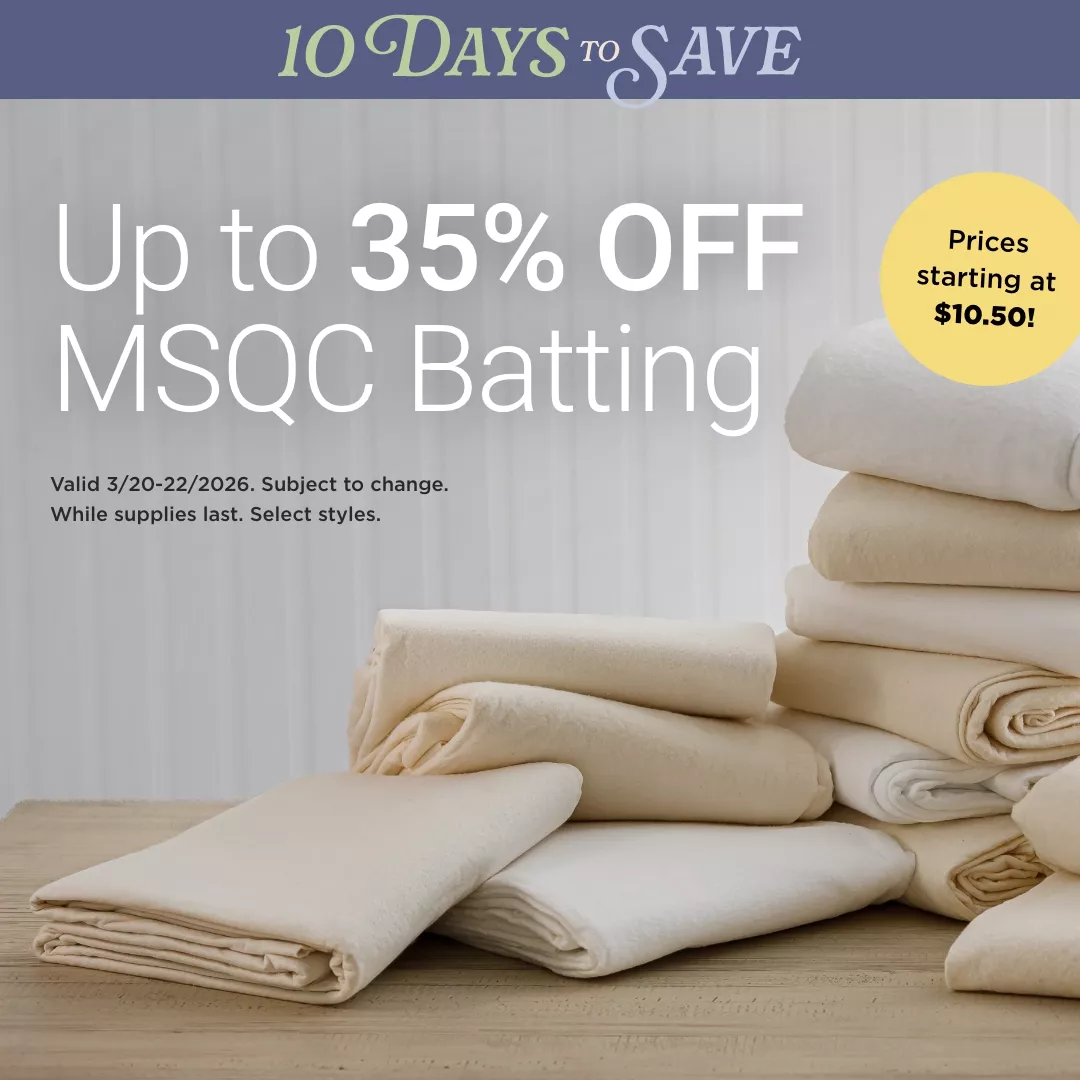 Up to 35% Off MSQC Batting