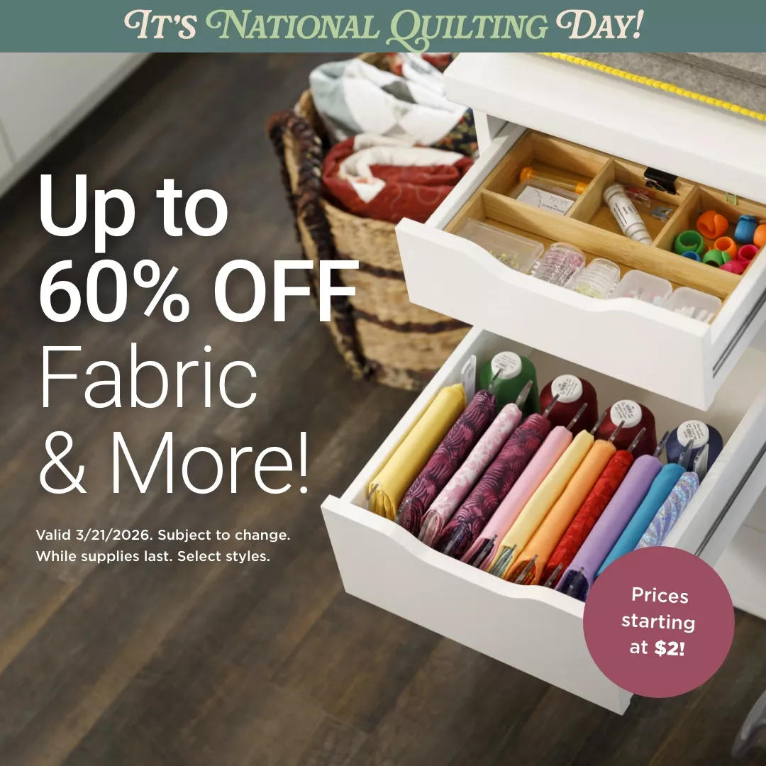 Up to 60% Off Fabric & More