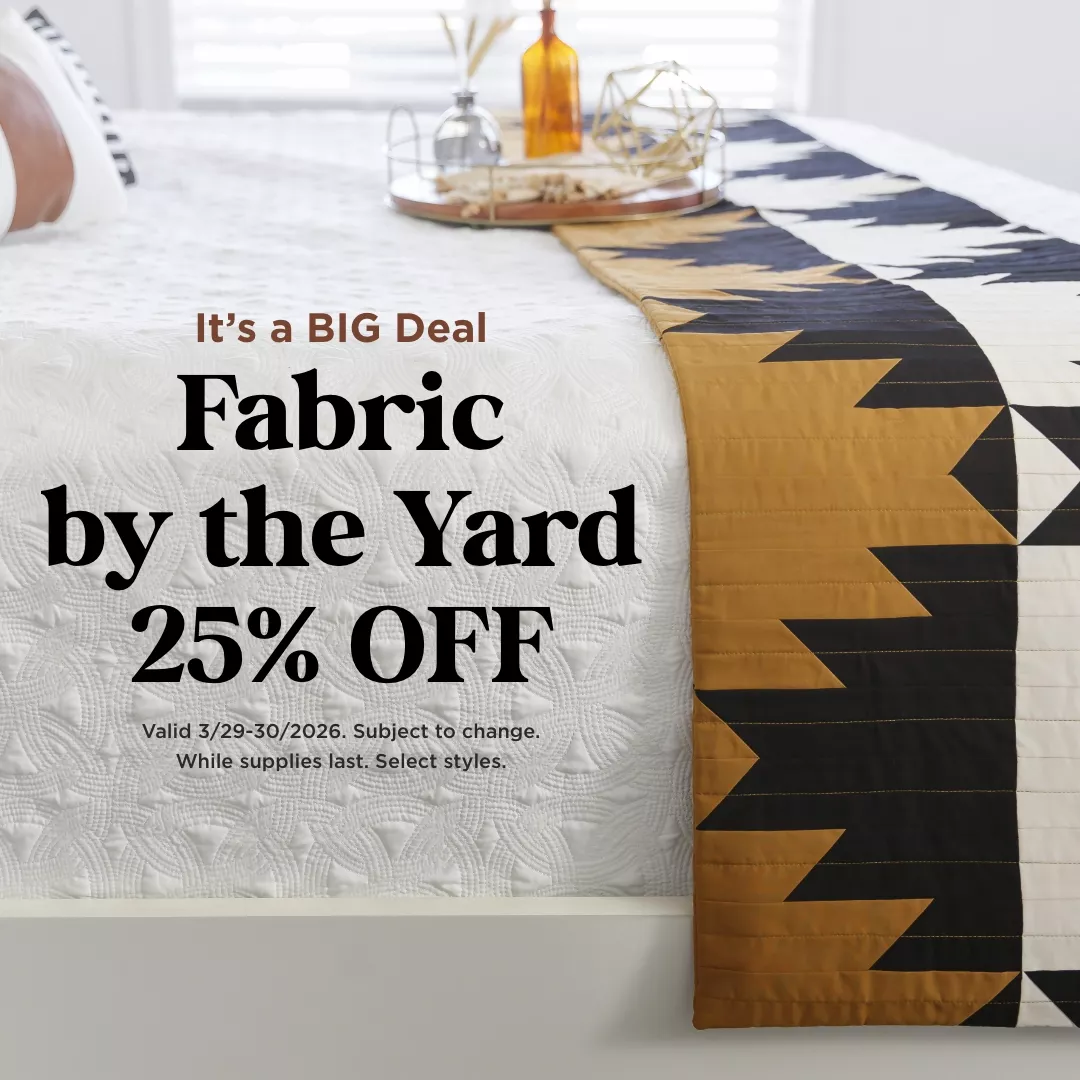 Fabric by the Yard 25% Off