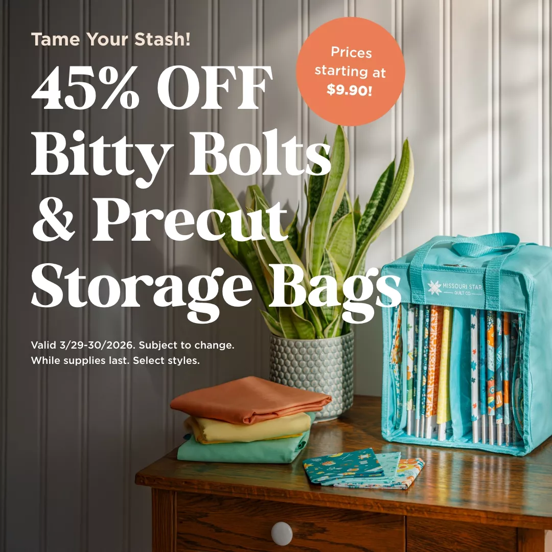 45% Off Bitty Bolts & Precut Storage Bags