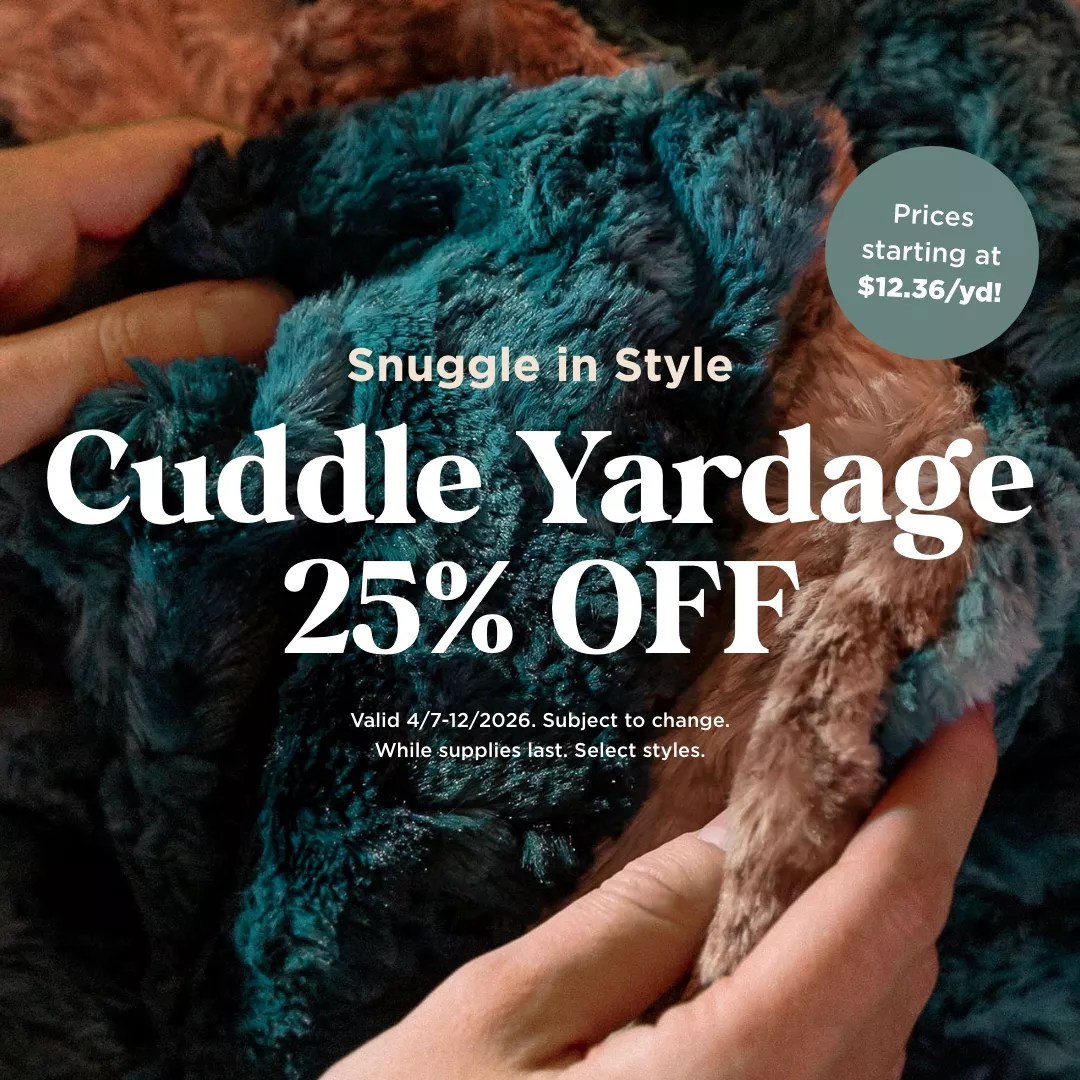 Cuddle Yardage 25% Off