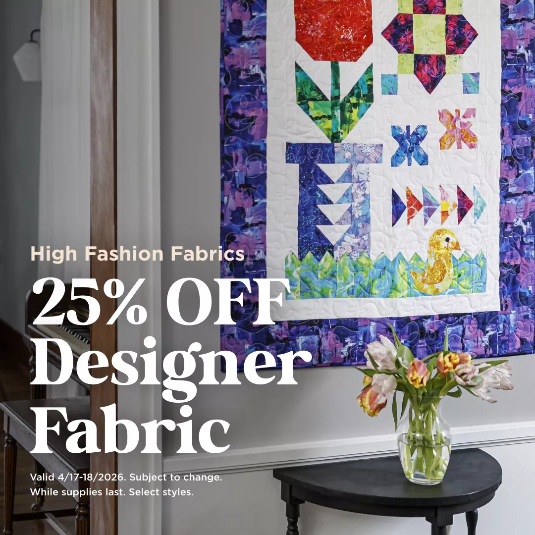 25% Off Designer Fabric