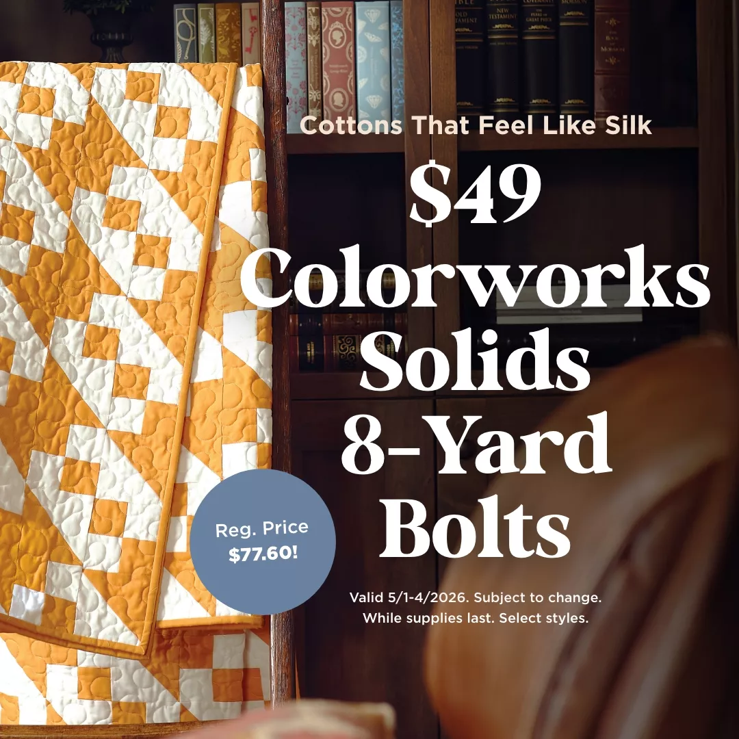 $49 Colorworks Solid 8-Yard Bolts