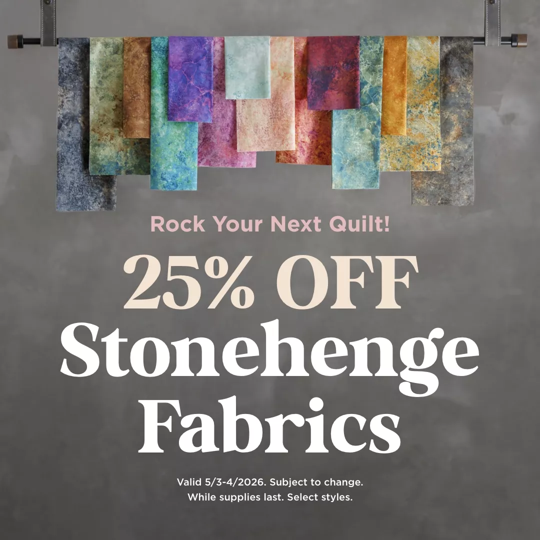 25% Off Stonehenge Fabrics