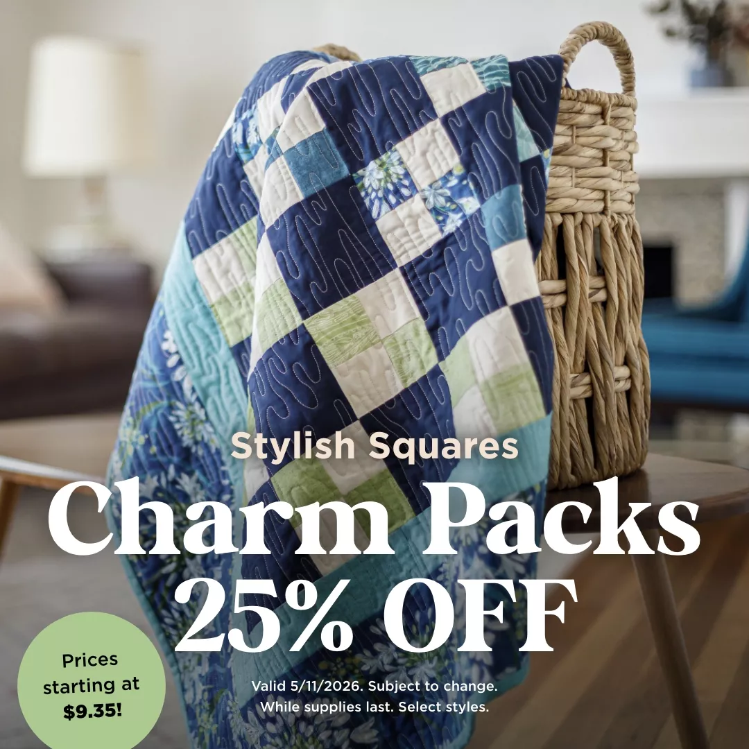 Charm Packs 25% Off