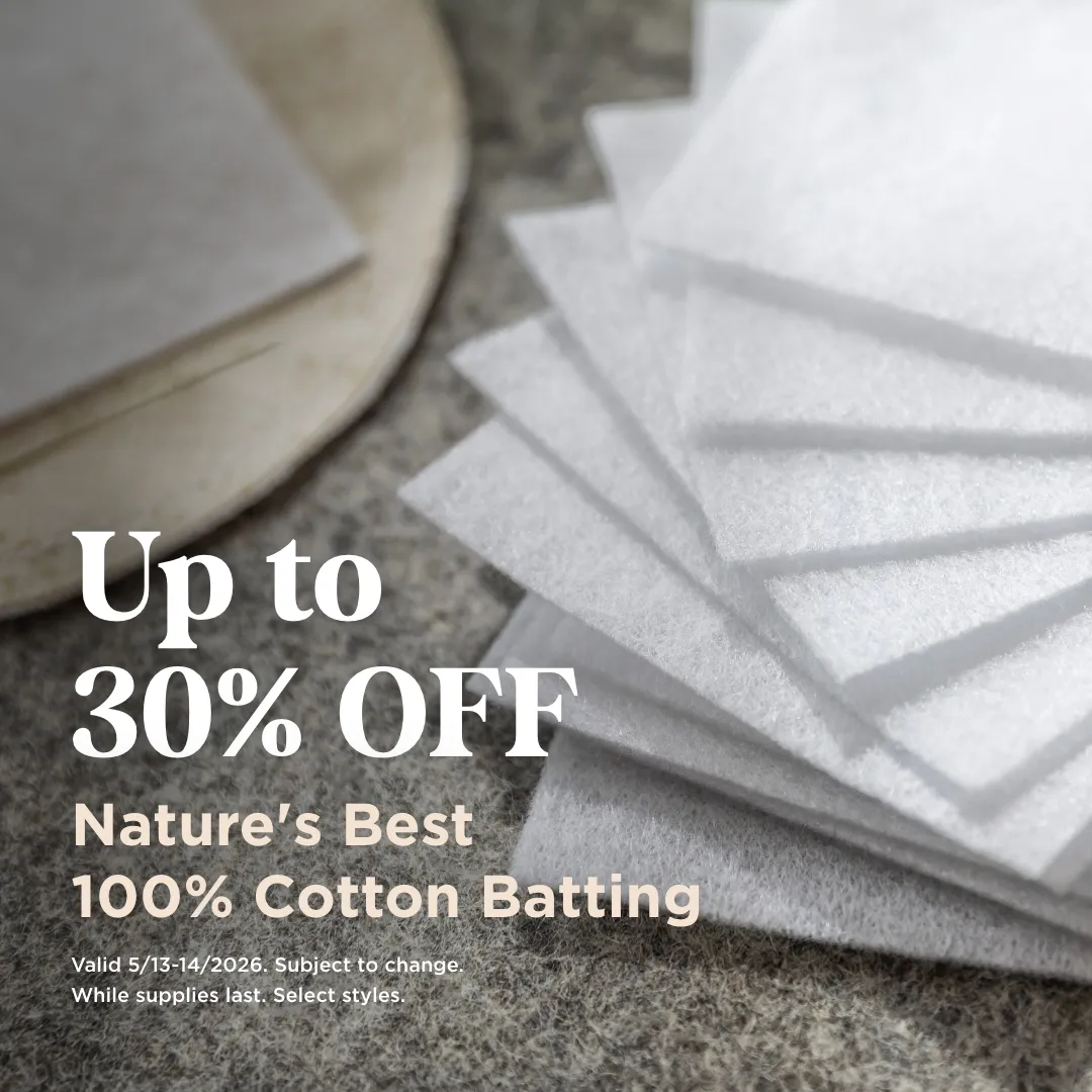 Up to 30% Off Nature's Best 100% Cotton Batting