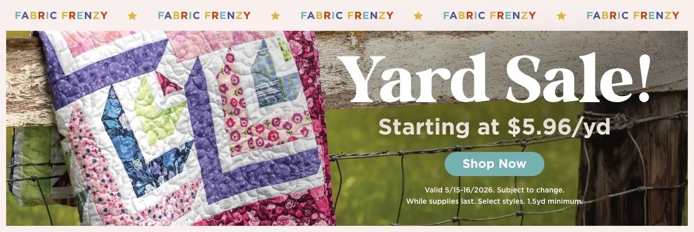May Yardage Sale