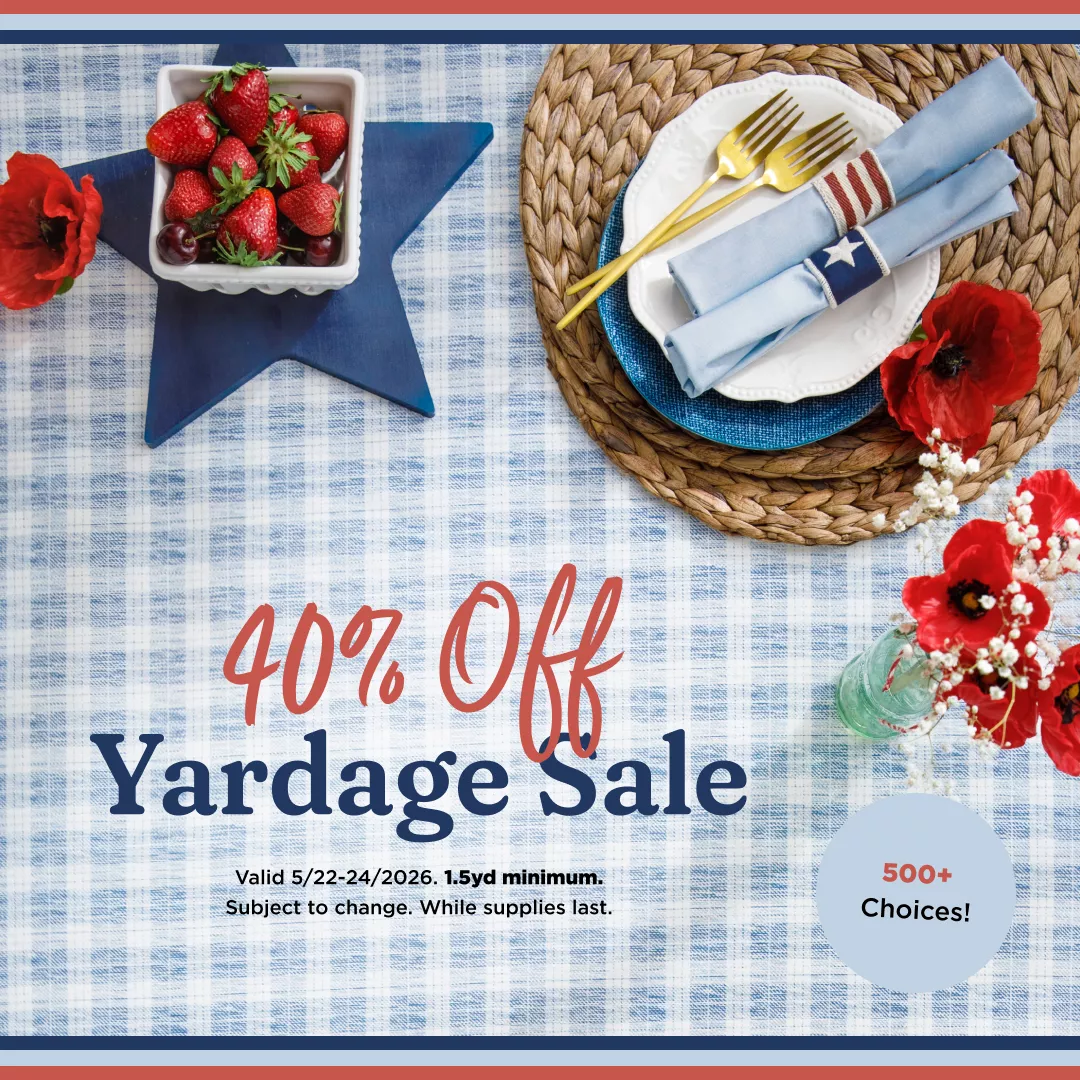 40% Off Yardage Sale