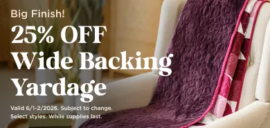 Wideback Yardage Sale