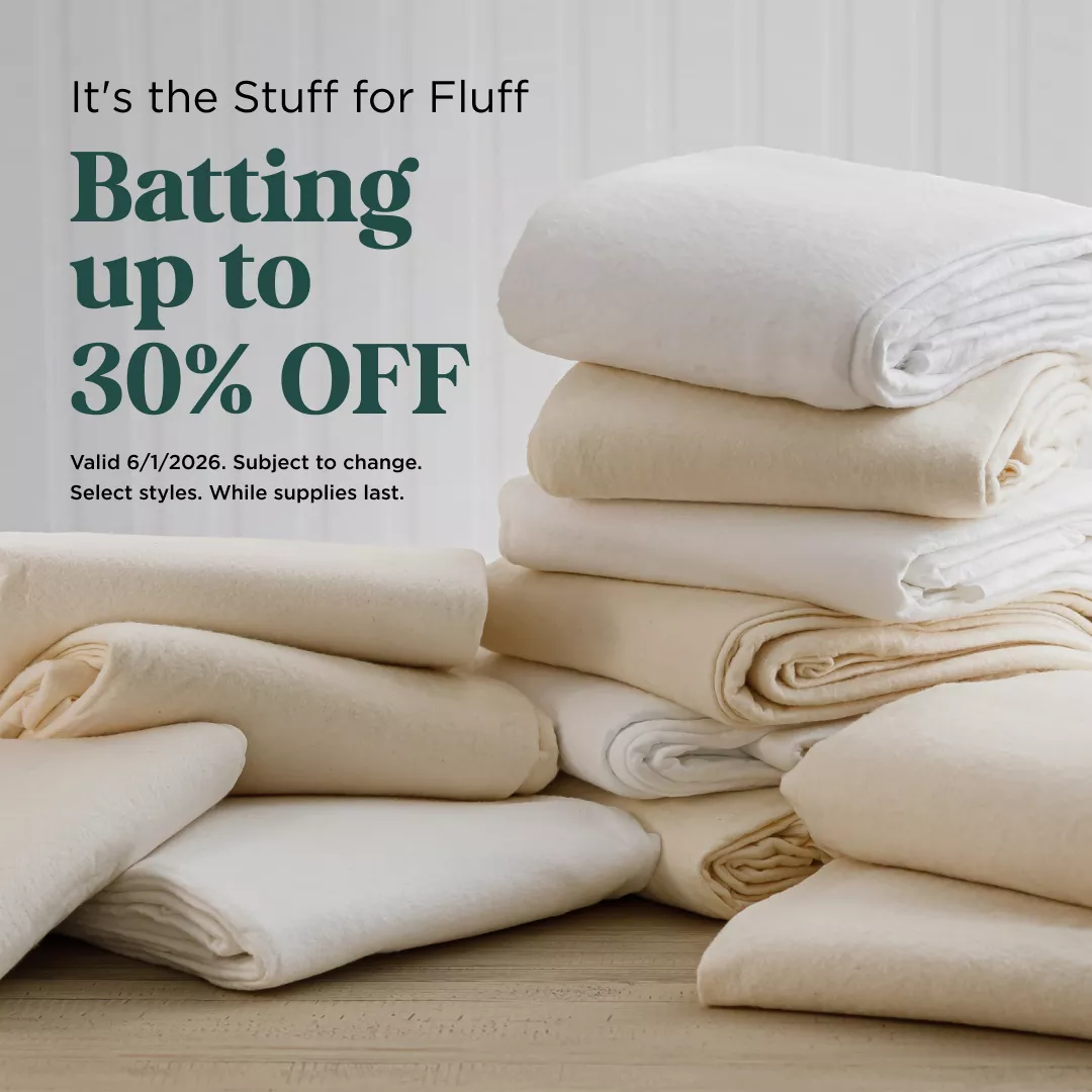 Batting up to 30% Off