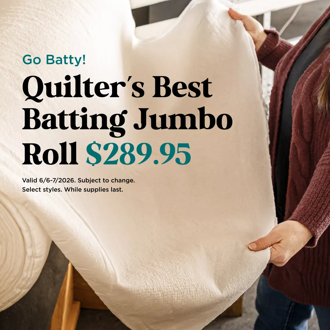 Quilter's Best Batting Jumbo Roll $289.95