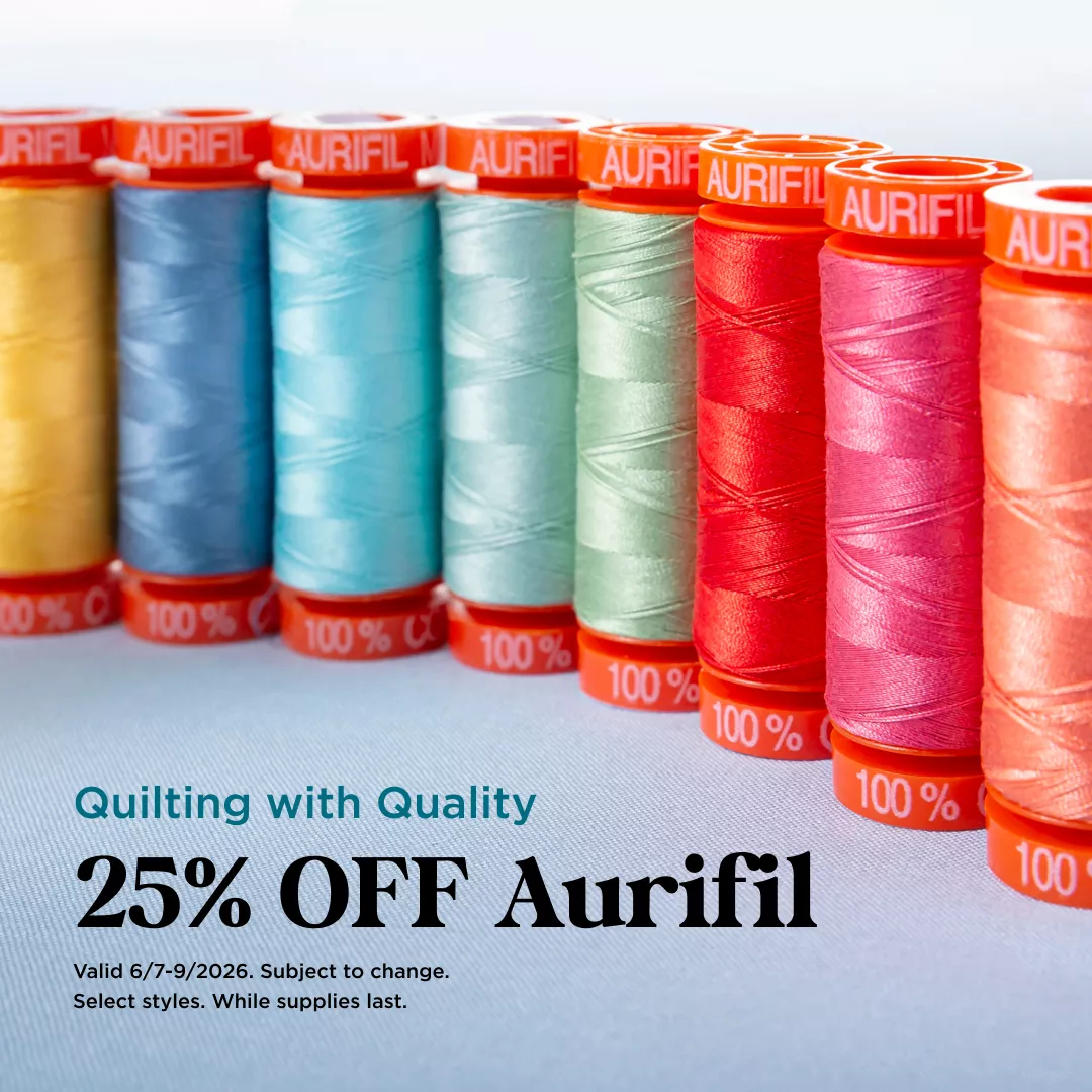 25% Off Aurifil Thread