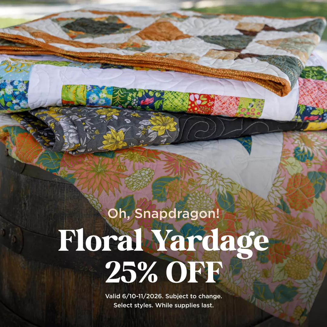 Floral Yardage 25% Off