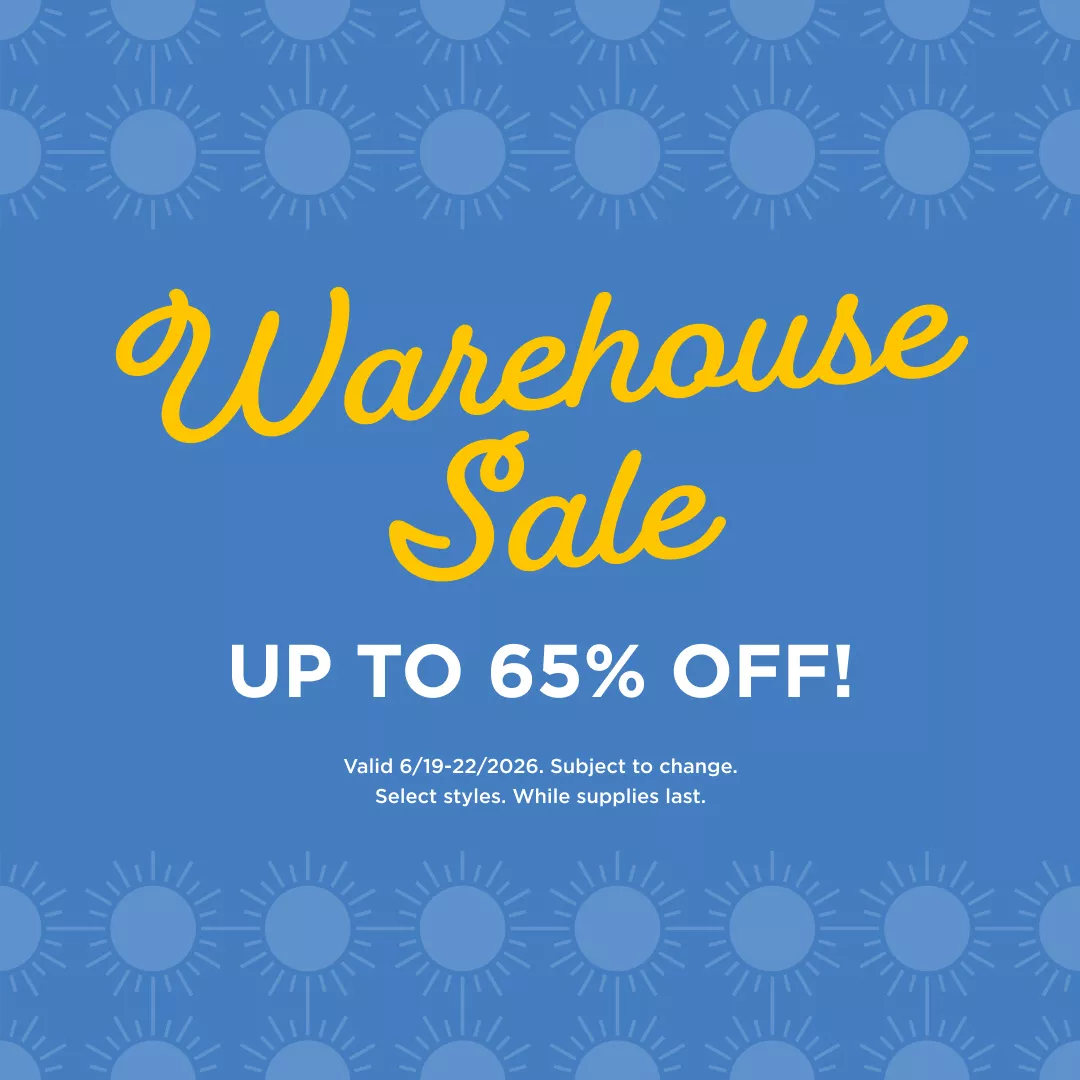 Warehouse Sale up to 65% Off